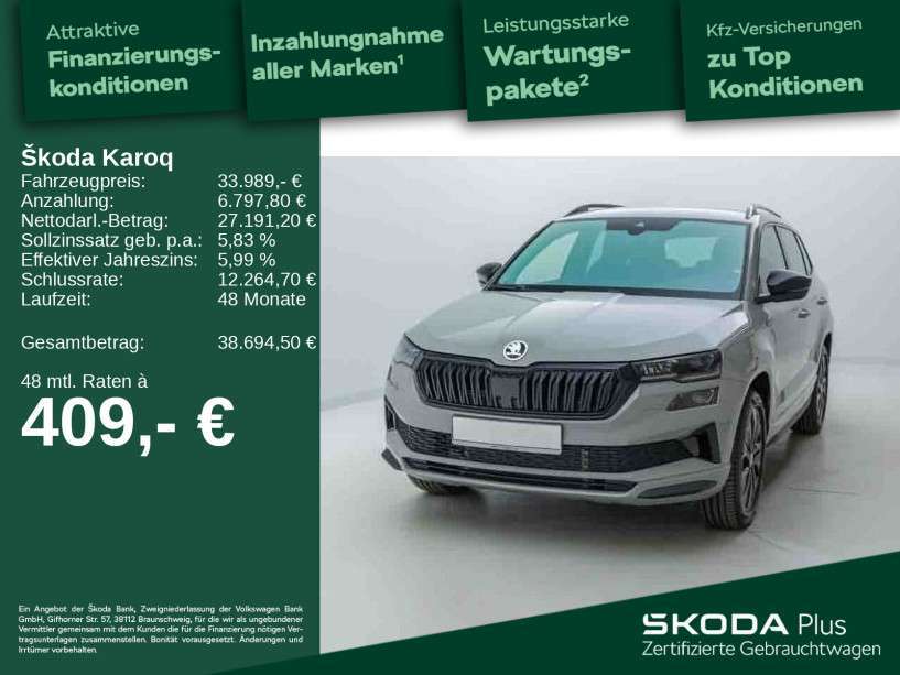 Skoda Karoq 10.000 km 33.989 € Berlin 13088