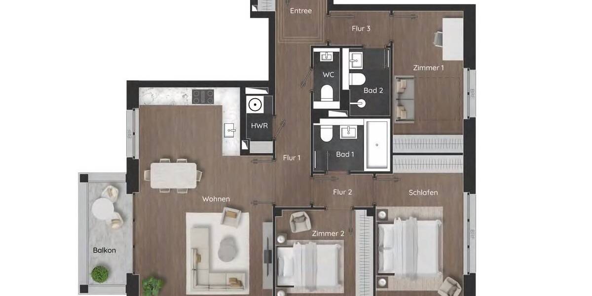 Etagenwohnung Potsdam Bornstedter Feld - 4 Zimmer, 97 m&sup2;, 750.000&euro; | Angebot:23987263