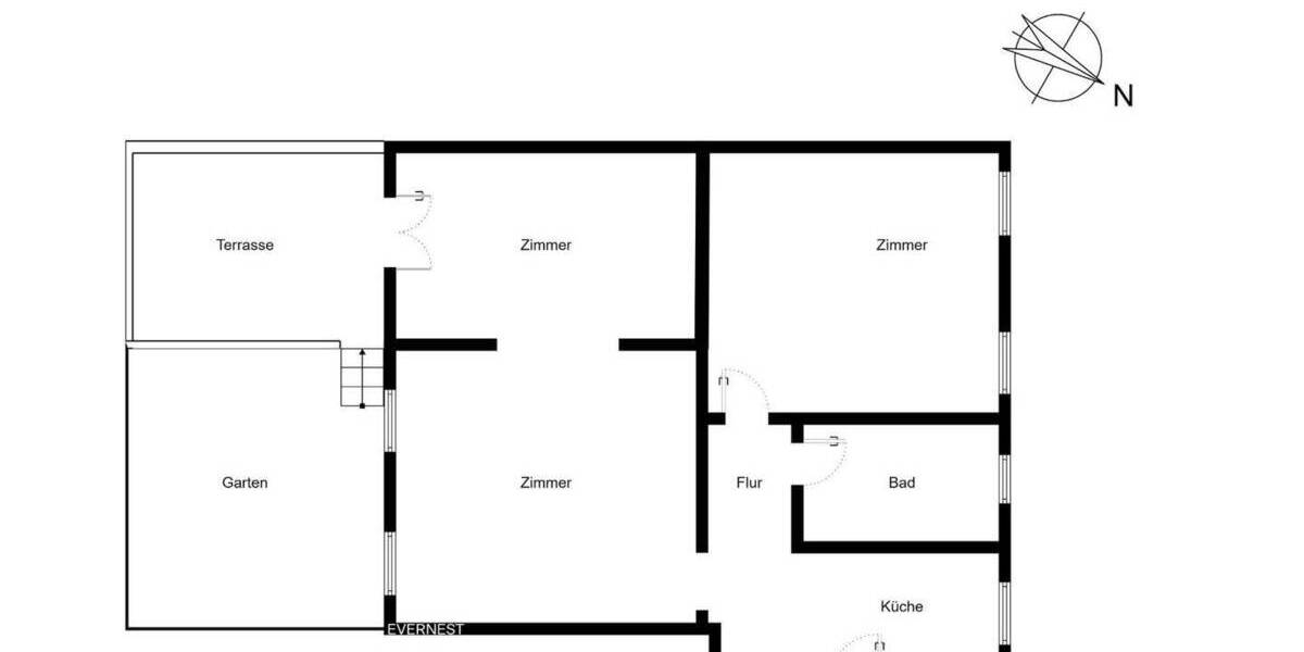 Etagenwohnung Potsdam Jägervorstadt - 3 Zimmer, 88 m&sup2;, 820.000&euro; | Angebot:26391642