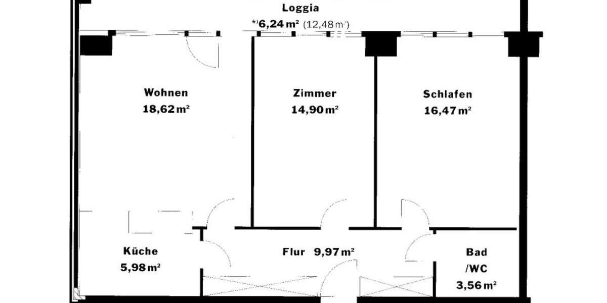Terrassenwohnung Berlin Mitte - 3 Zimmer, 75 m&sup2;, 449.000&euro; | Angebot:24373170