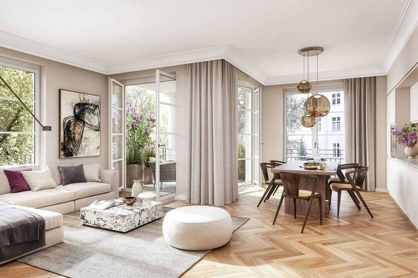 Moderne 2-Zimmer-Wohnung mit Balkon und lichtdurchflutetem Wohnbereich
