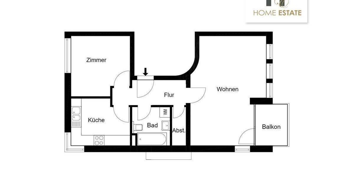 Etagenwohnung Teltow Ruhlsdorf - 2 Zimmer, 60 m&sup2;, 185.000&euro; | Angebot:26744660