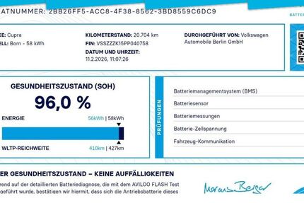 Cupra Born 20.730 km 23.653 &euro; Berlin 13599