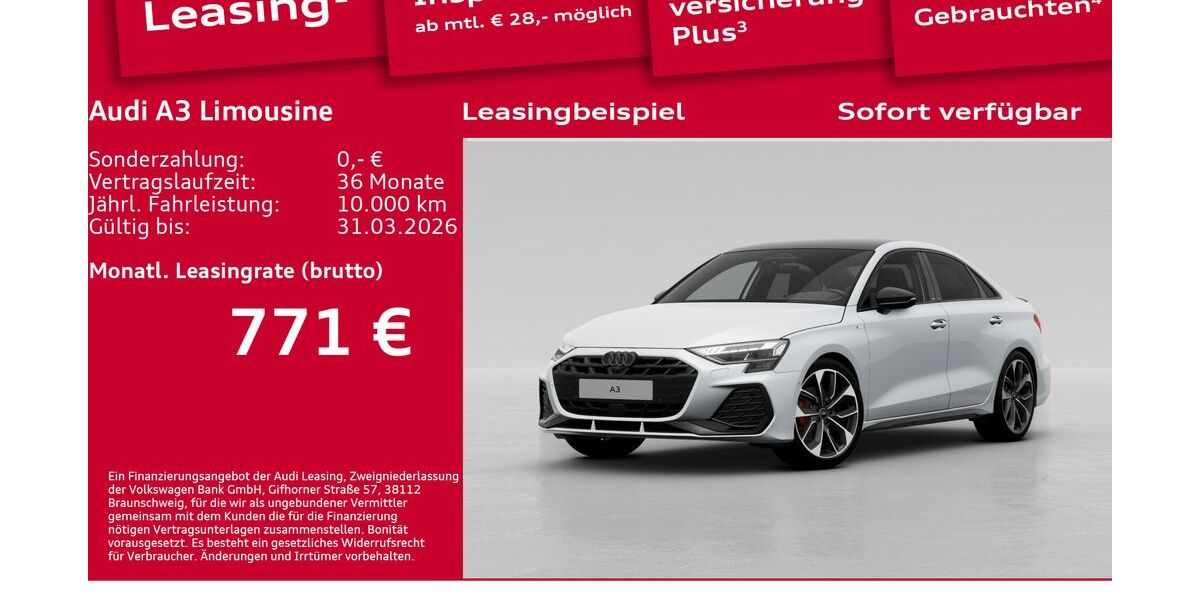 Audi A3 6.001 km 49.900 &euro; Berlin 12489
