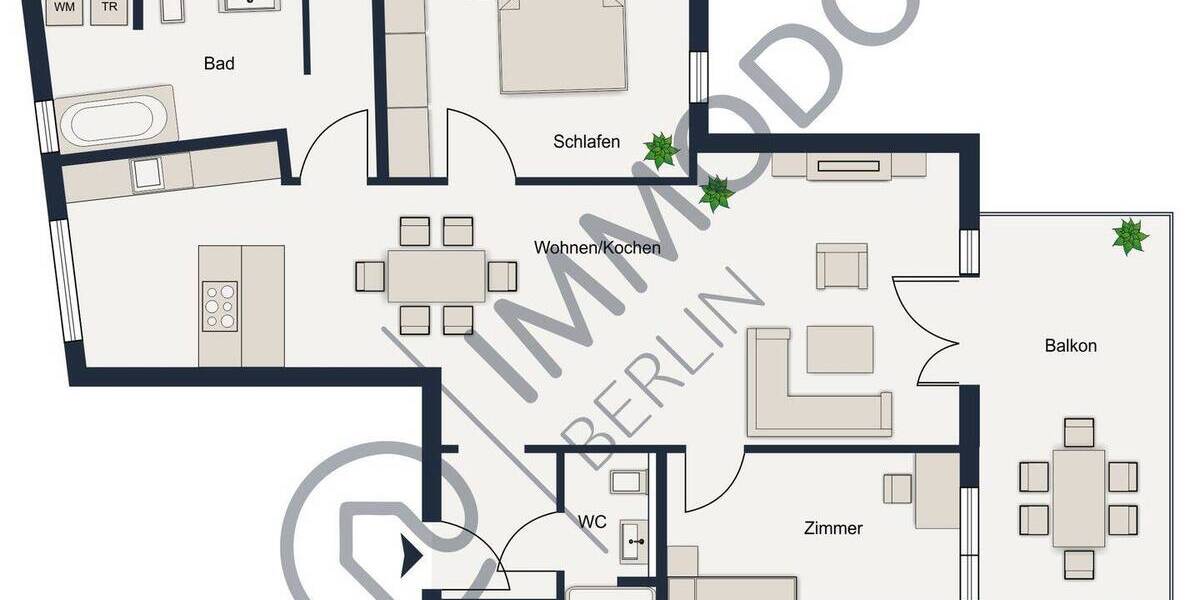 Etagenwohnung Berlin Charlottenburg - 3 Zimmer, 95 m&sup2;, 930.000&euro; | Angebot:26905948