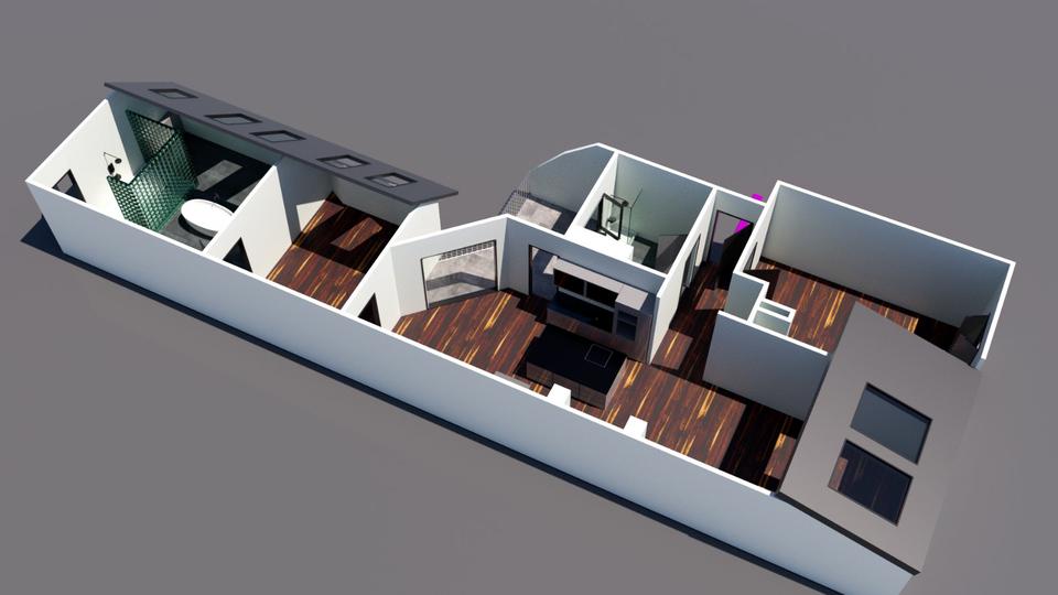 Dachgeschoßwohnung Berlin Mitte - 3 Zimmer, 141 m&sup2;, 846.000&euro; | Angebot:25333399