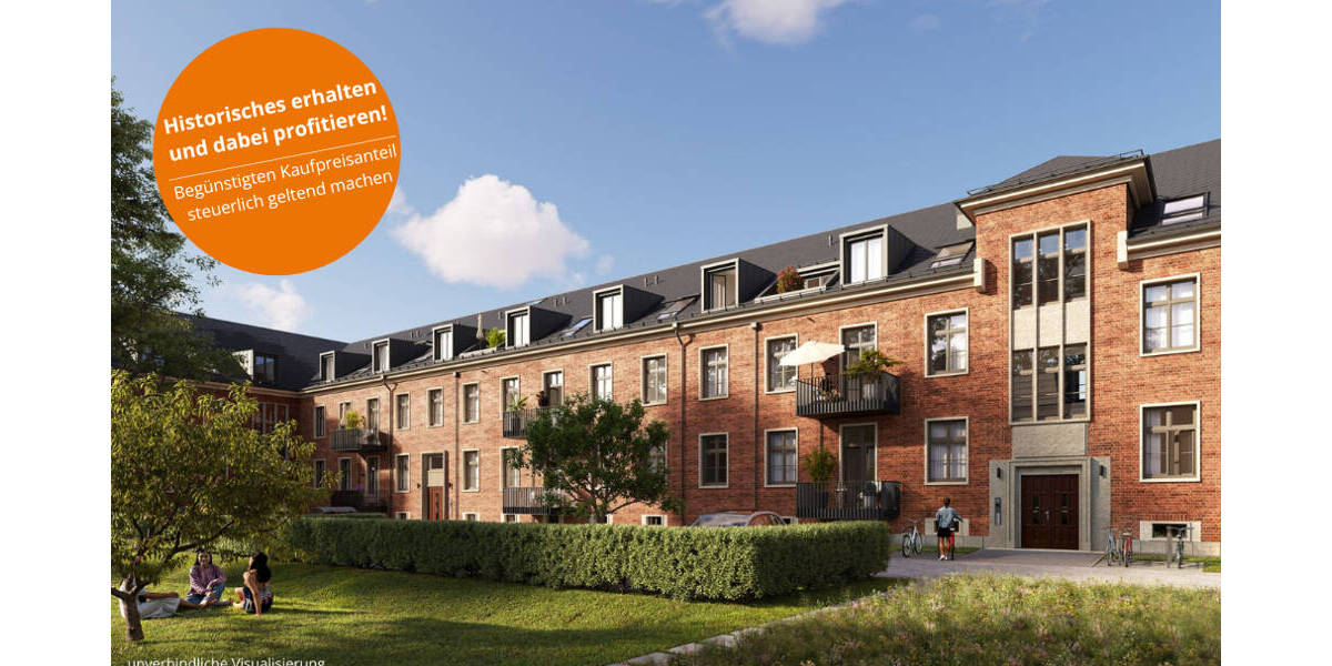 Etagenwohnung Potsdam Krampnitz - 2 Zimmer, 59 m&sup2;, 487.000&euro; | Angebot:25784161