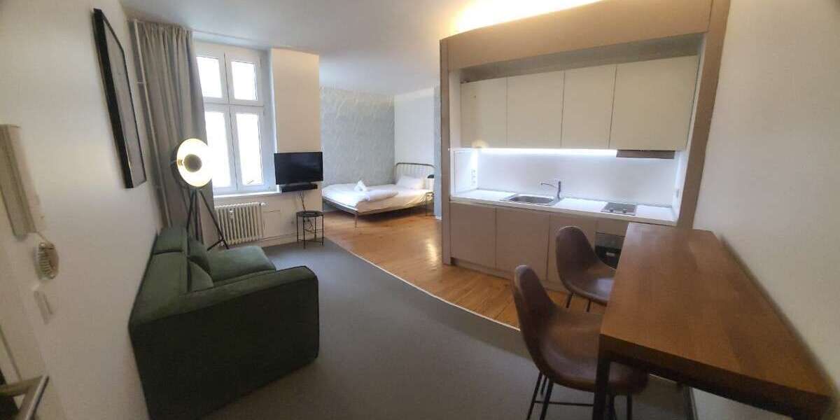 Etagenwohnung Berlin Neukölln - 1 Zimmer, 26 m&sup2;, 1.078&euro; | Angebot:26043177