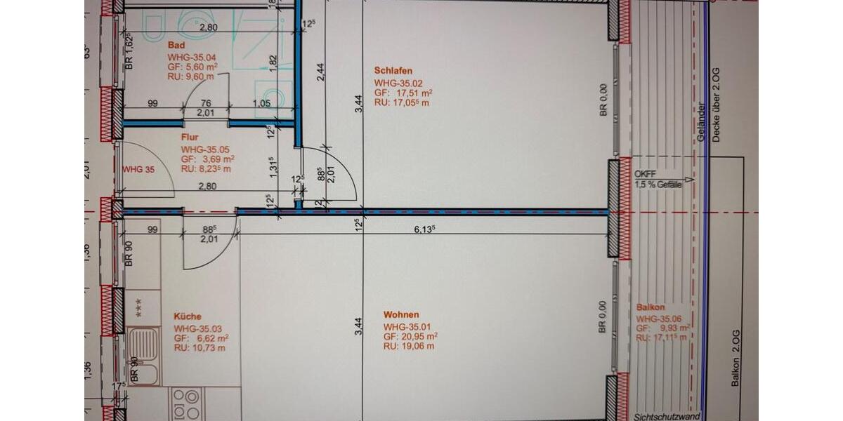 Etagenwohnung Teltow - 2 Zimmer, 59 m&sup2;, 960&euro; | Angebot:26143232