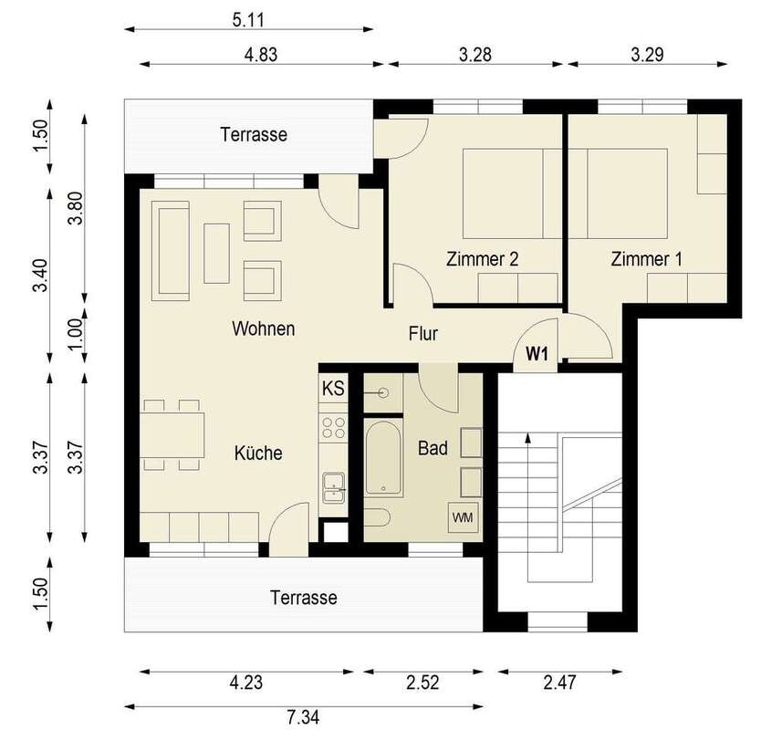 Wohnung zum Kaufen in Berlin 595.000 € 82.37 m²