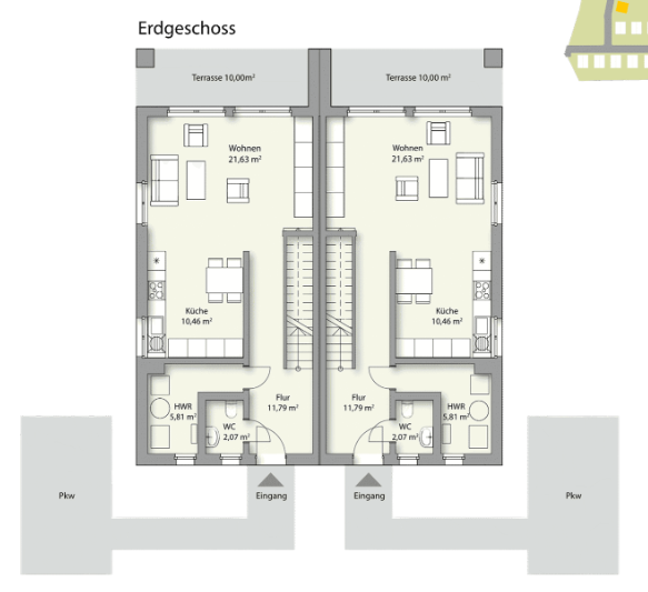 Doppelhaushälfte Beelitz - 4 Zimmer, 119 m&sup2;, 535.000&euro; | Angebot:25698950