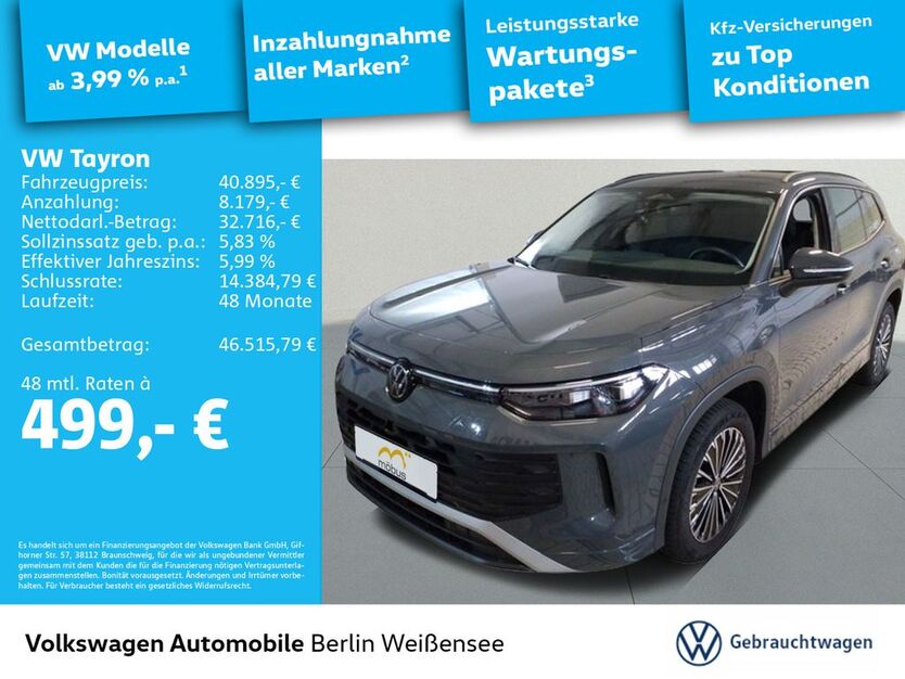 VW Tayron 14.432 km 40.895 € Berlin 13088