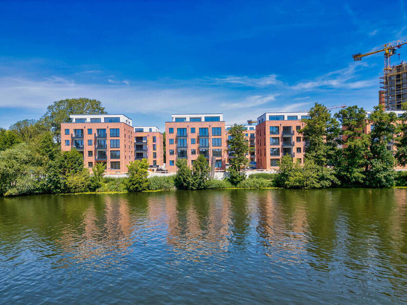 Ihr Büro direkt am Wasser: Effiziente Büroflächen in Neubau-Quartier auf Eiswerder+ TOP-Ausstattung