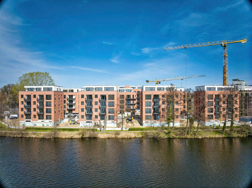 Ihr Büro direkt am Wasser: Effiziente Büroflächen in Neubau-Quartier auf Eiswerder+ TOP-Ausstattung