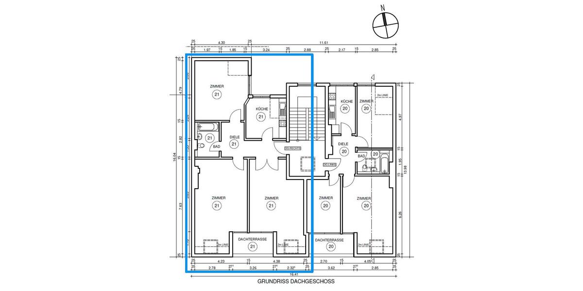 Dachgeschoßwohnung Berlin Mitte - 3 Zimmer, 103 m&sup2;, 659.000&euro; | Angebot:26692412