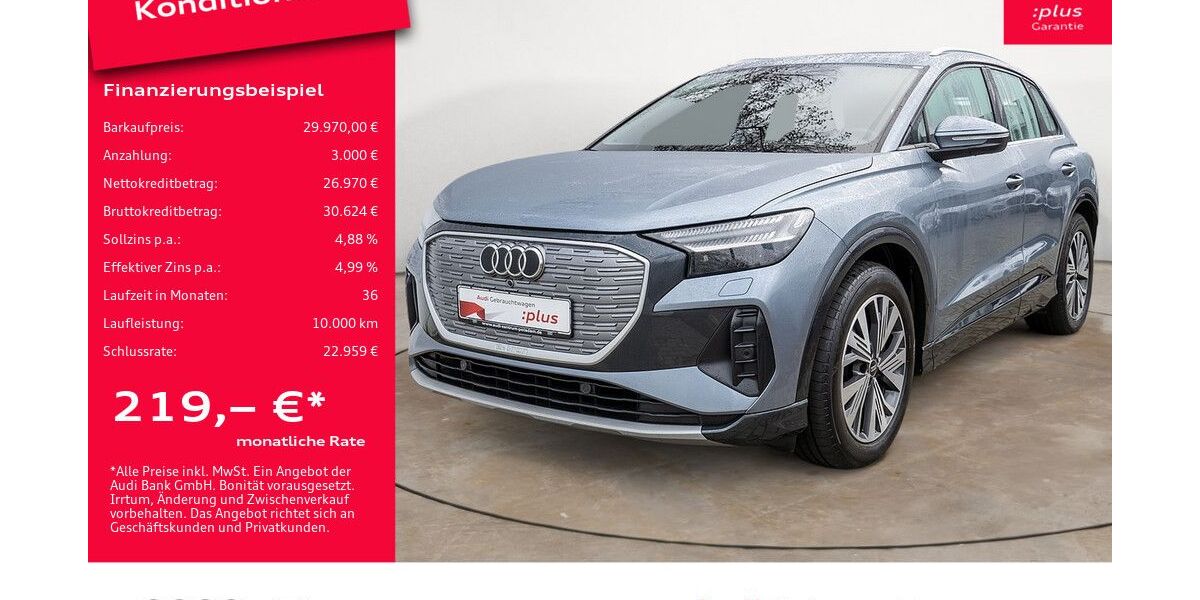 Audi Q4 e-tron 93.369 km 29.490 € Potsdam 14482