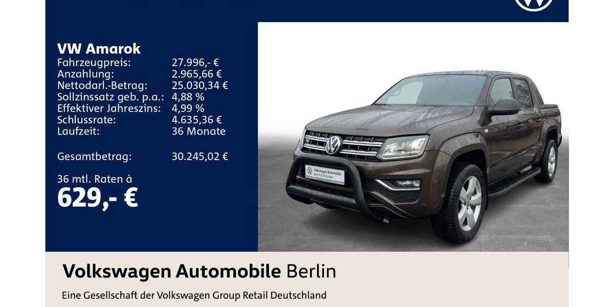 VW Amarok 162.820 km 26.806 &euro; Berlin 12681