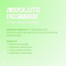 Stricken lernen - Absolute Beginner 13.06.2026 S-Bahn Savignyplatz