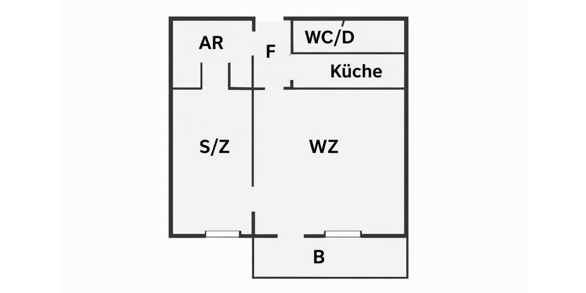 Etagenwohnung Potsdam Potsdam West - 2 Zimmer, 43 m&sup2;, 550&euro; | Angebot:26227683