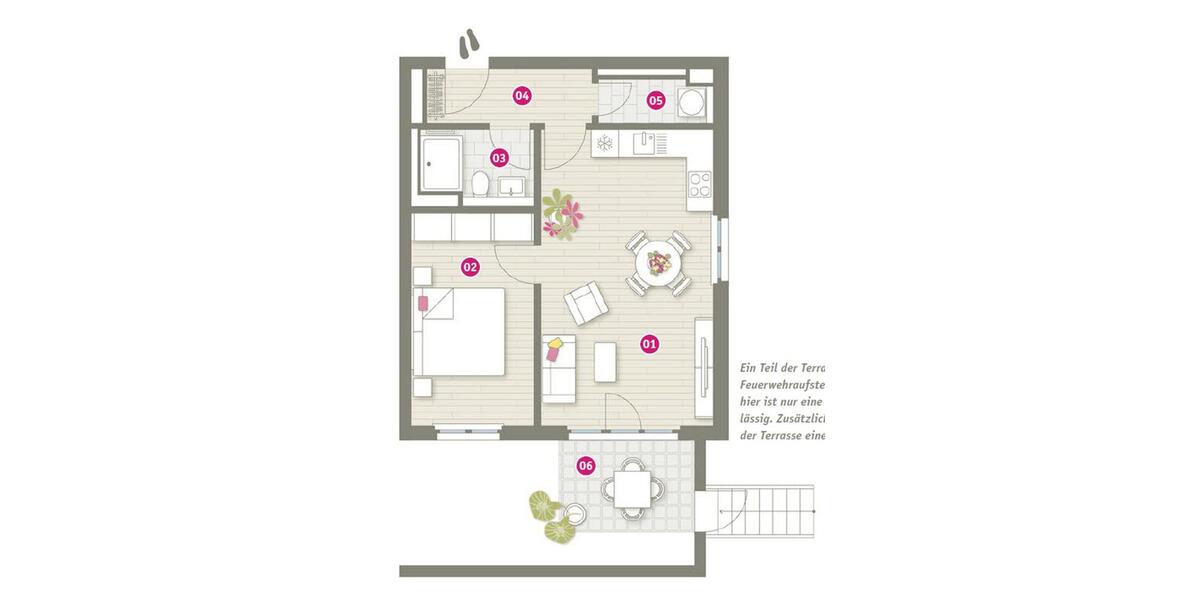 Erdgeschoßwohnung Nauen - 2 Zimmer, 51 m&sup2;, 820&euro; | Angebot:24177197