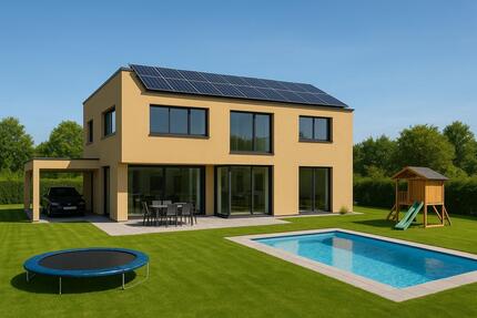 Einfamilienhaus, Haus, Bauhaustill, Grundstück, Pool, Keller 5 zimmer