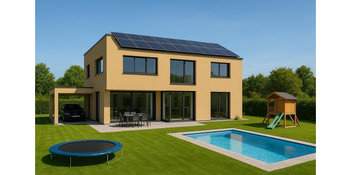 Einfamilienhaus, Haus, Bauhaustill, Grundstück, Pool, Keller 5 zimmer