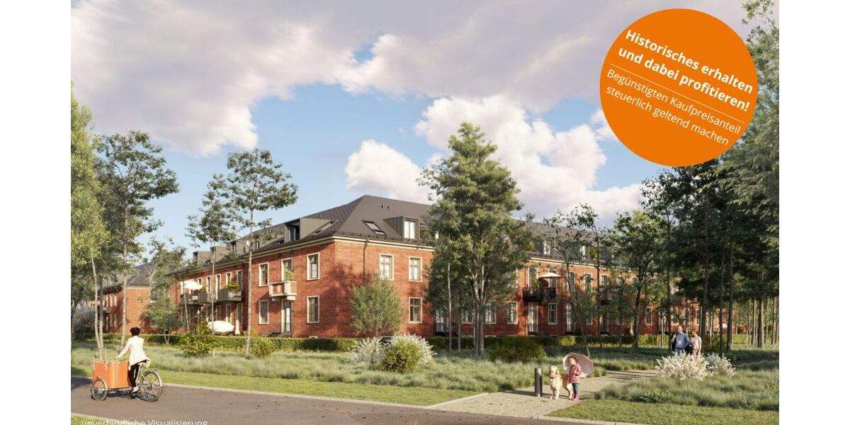 Etagenwohnung Potsdam Krampnitz - 2 Zimmer, 57 m&sup2;, 473.000&euro; | Angebot:25756118