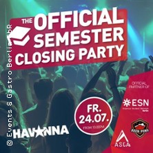 The Official Semester Closing Party 24.07.2026 Havanna Club Berlin