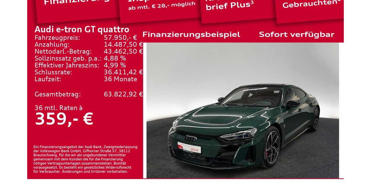 Audi e-tron GT 39.292 km 57.950 &euro; Berlin 10587