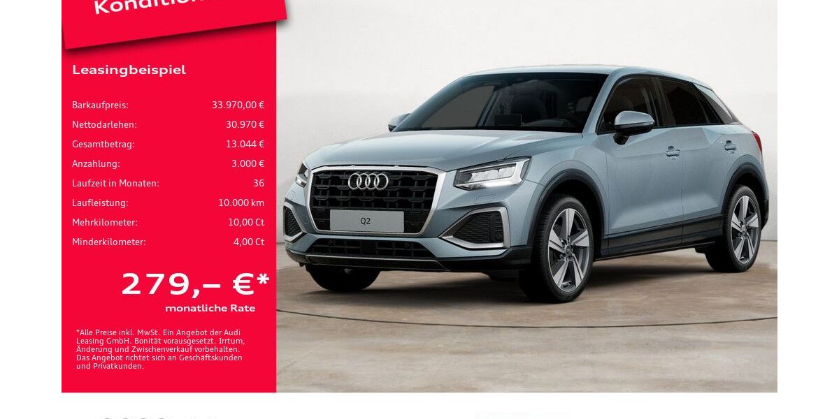 Audi Q2 9.545 km 33.970 &euro; Potsdam 14482
