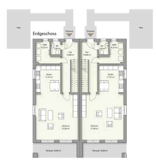 Provisionsfrei: Familienhaus am Landschaftsschutzgebiet - Doppelhaushälfte Beelitz Brandenburg Süd - Potsdam-Mittelmark (Kreis) - Bee | Angebot:27702845
