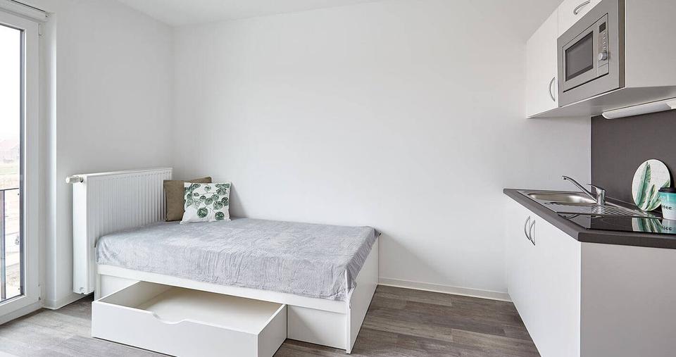 Etagenwohnung Potsdam Krampnitz - 1 Zimmer, 20 m&sup2;, 390&euro; | Angebot:21980991