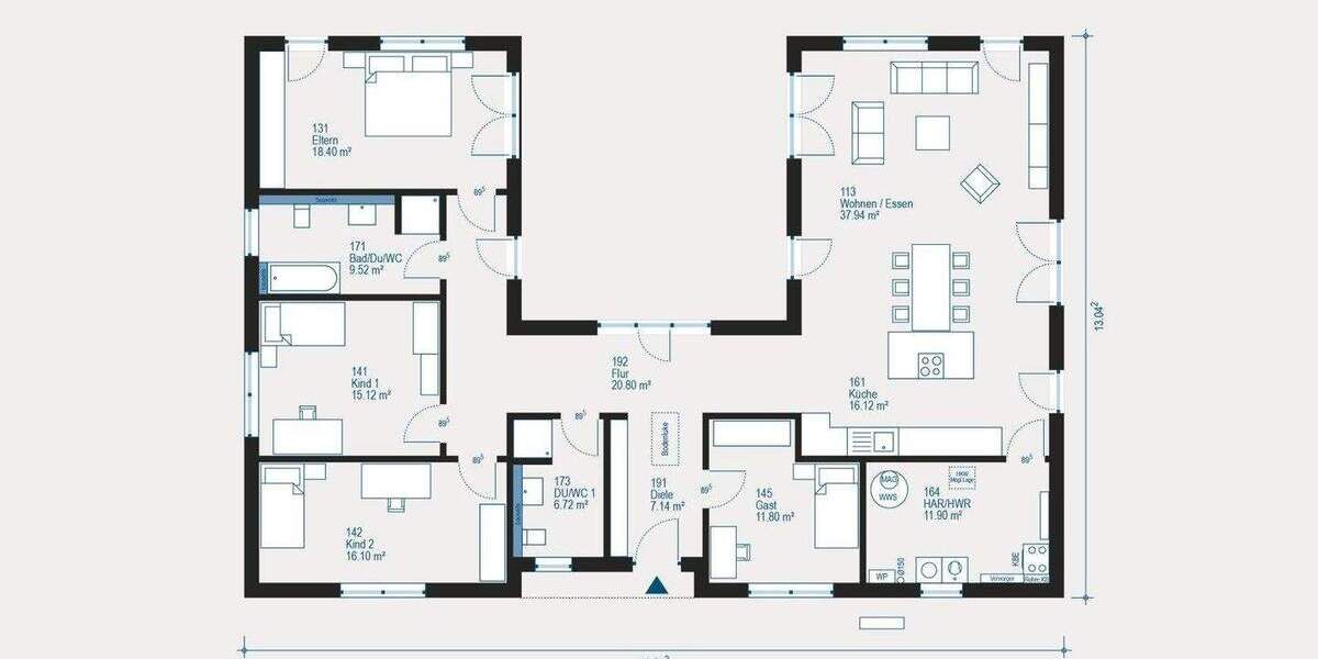 Bungalow Potsdam Kirchsteigfeld - 5 Zimmer, 171 m&sup2;, 938.099&euro; | Angebot:25469477