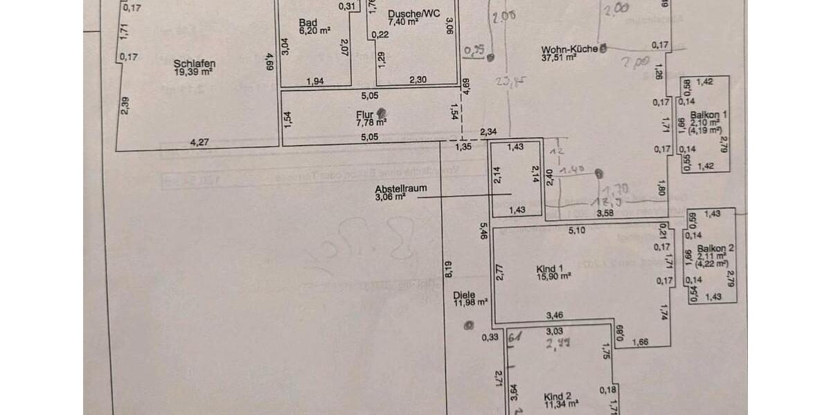 Etagenwohnung Potsdam Drewitz - 4 Zimmer, 124 m&sup2;, 2.050&euro; | Angebot:26443022
