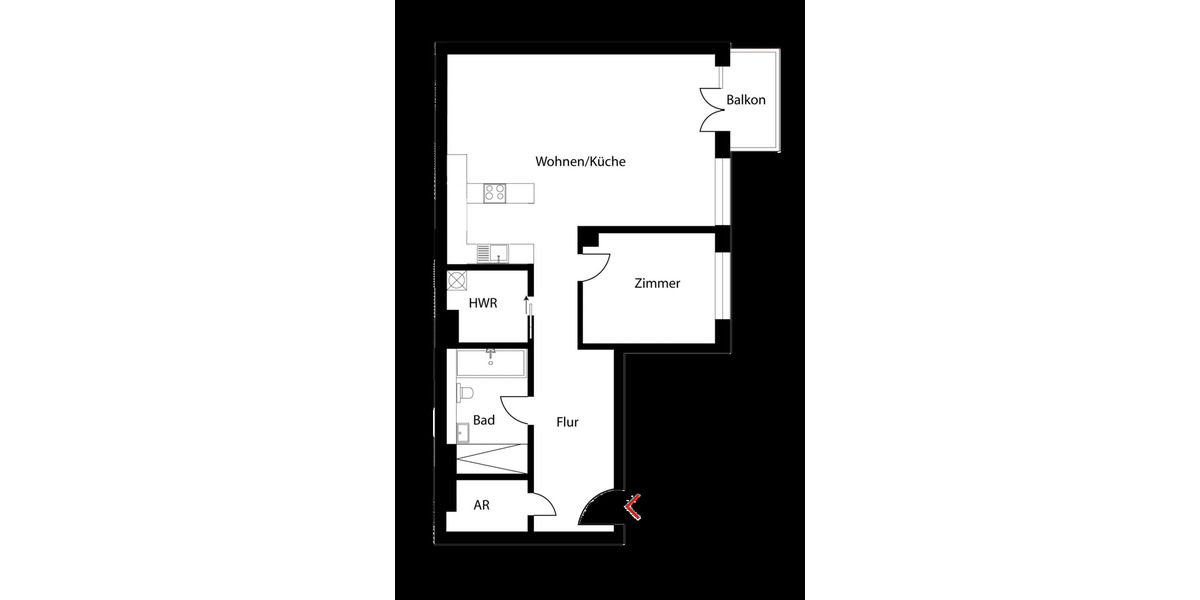 Etagenwohnung Berlin Friedrichshain - 2 Zimmer, 2.200&euro; | Angebot:26931844