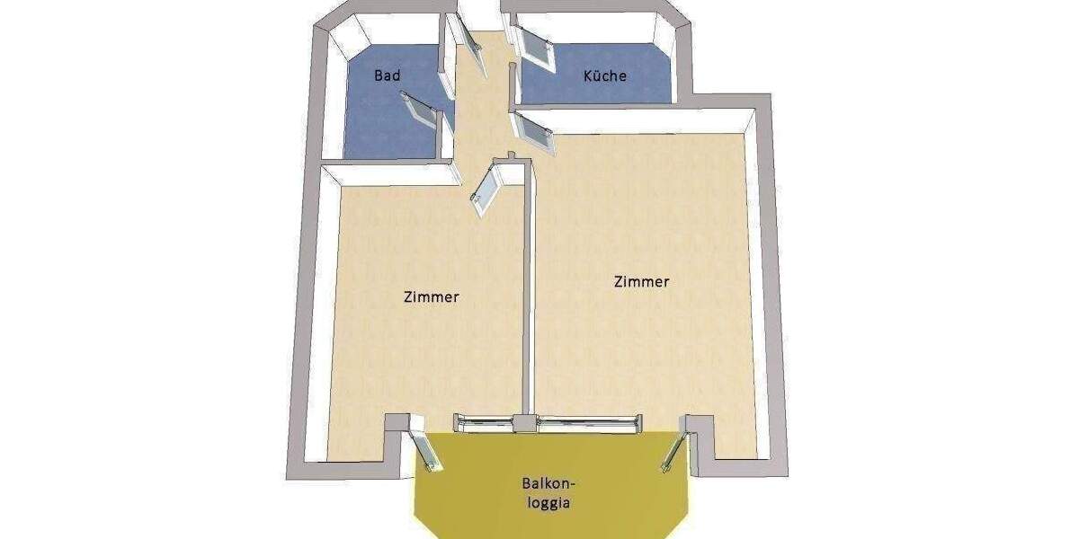 Etagenwohnung Falkensee - 2 Zimmer, 63 m&sup2;, 285.000&euro; | Angebot:25092072