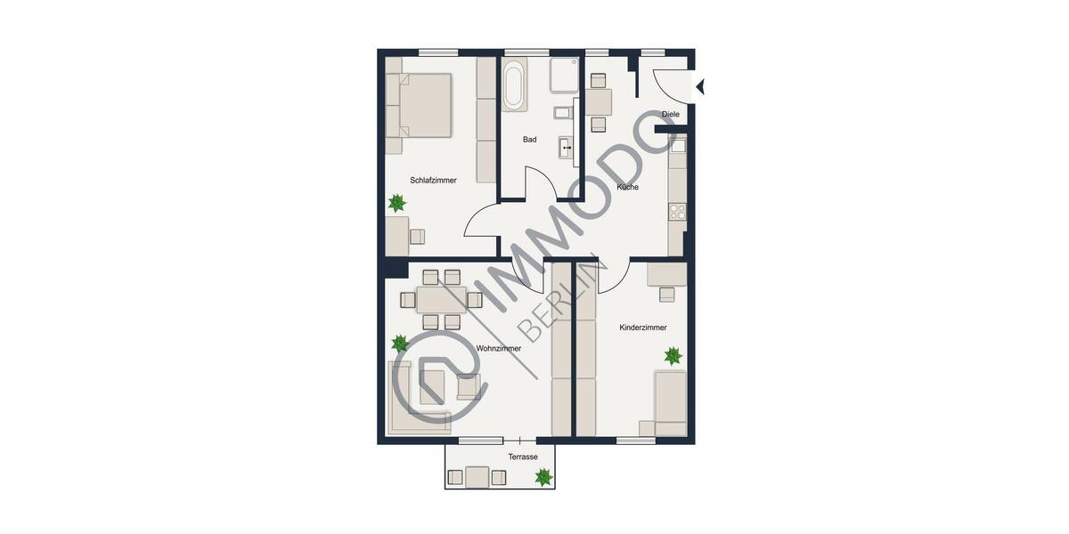 Etagenwohnung Berlin Charlottenburg - 3 Zimmer, 84 m&sup2;, 525.000&euro; | Angebot:26174093