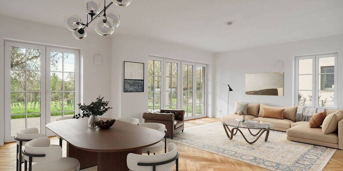 Zeitlose Architektur & nachhaltiger Komfort - Hochwertige Erdgeschosswohnung in Potsdam 4 zimmer