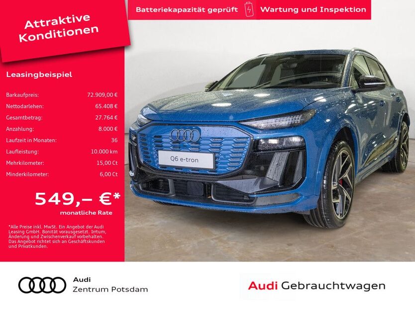 Audi Q6 e-tron 11.000 km 70.910 € Potsdam 14482