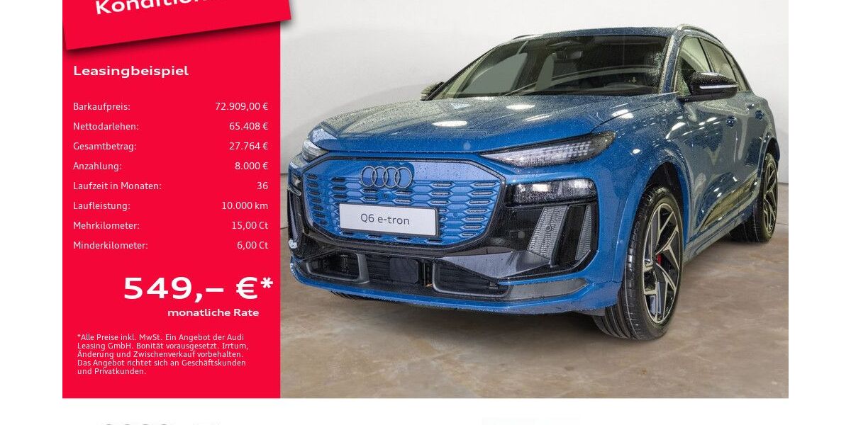 Audi Q6 e-tron 12.000 km 66.912 € Potsdam 14482
