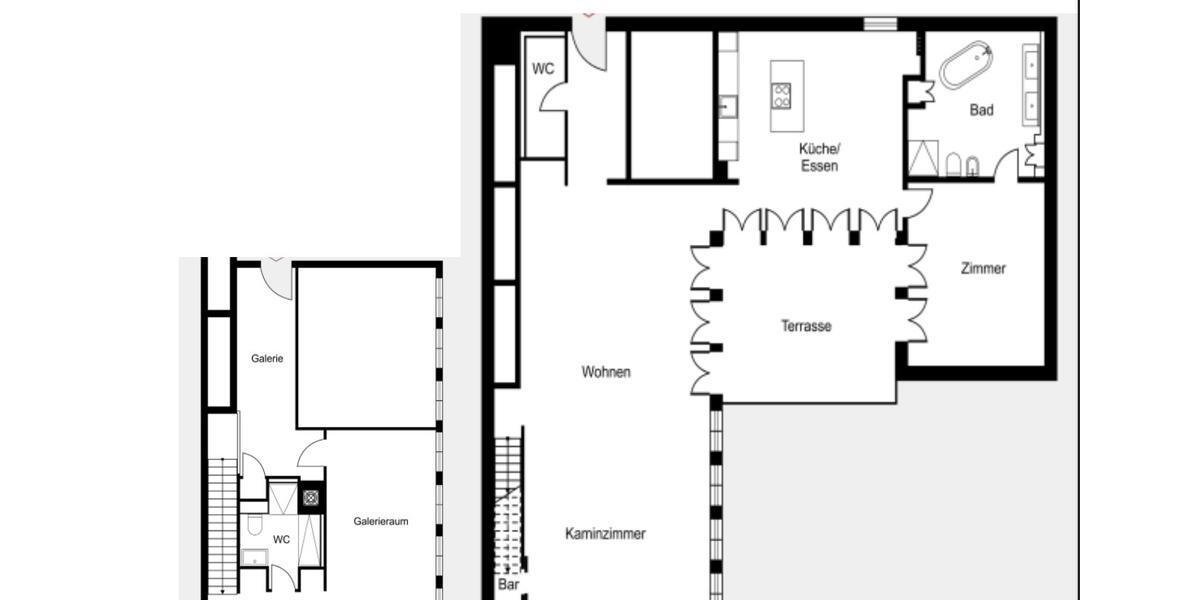 Maisonettenwohnung Berlin Mitte - 3 Zimmer, 205 m&sup2;, 6.150&euro; | Angebot:25364140