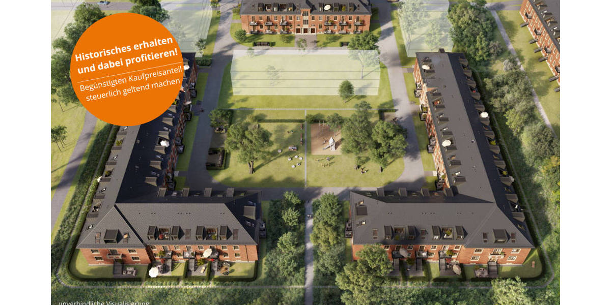 Etagenwohnung Potsdam Krampnitz - 3 Zimmer, 93 m&sup2;, 768.000&euro; | Angebot:24002258