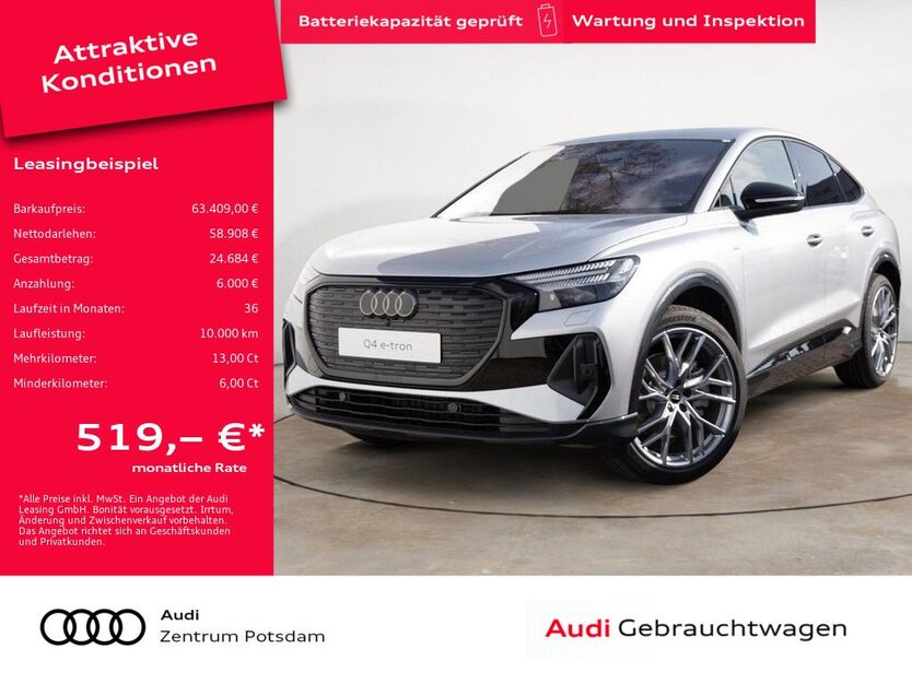 Audi Q4 e-tron 4.000 km 63.409 € Potsdam 14482