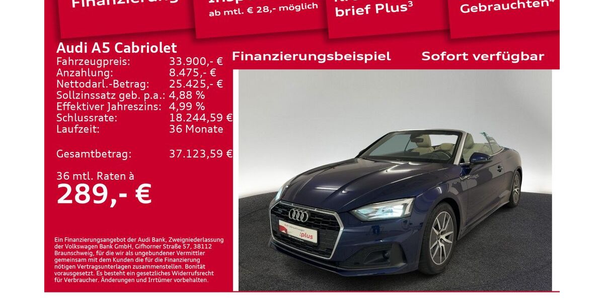 Audi A5 79.560 km 33.900 € Berlin 12489