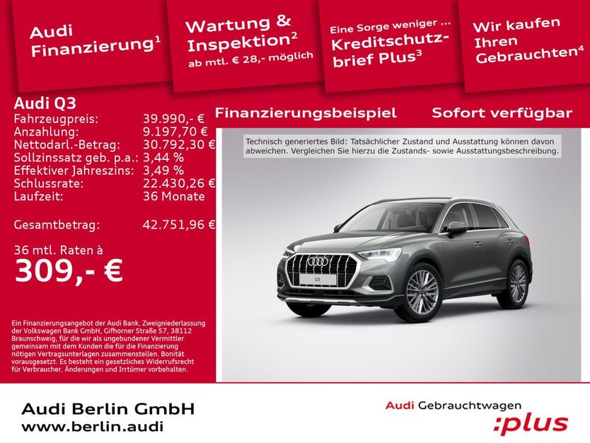 Audi Q3 10.310 km 39.990 € Berlin 12489