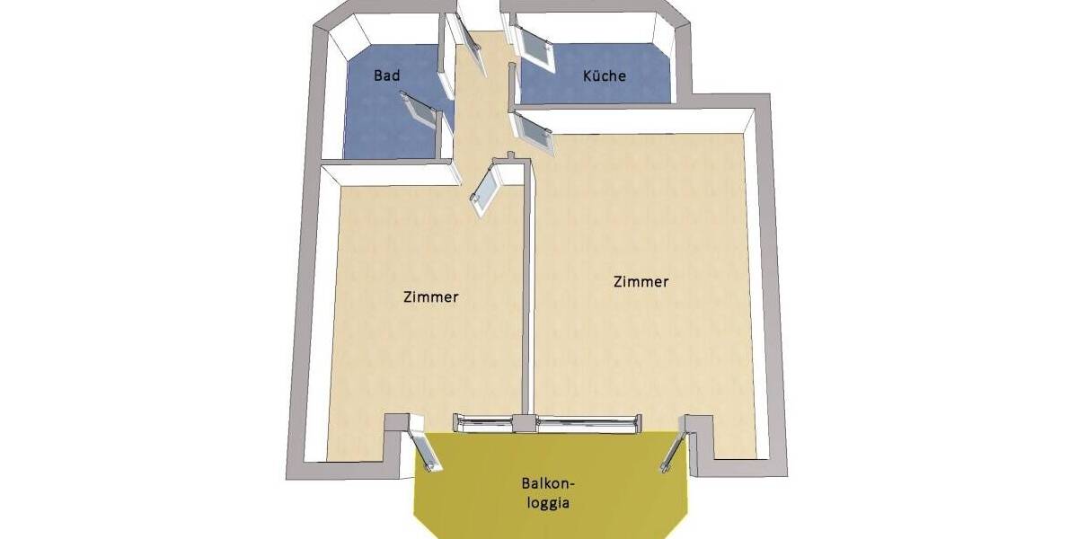 Etagenwohnung Falkensee - 2 Zimmer, 63 m&sup2;, 285.000&euro; | Angebot:26343460