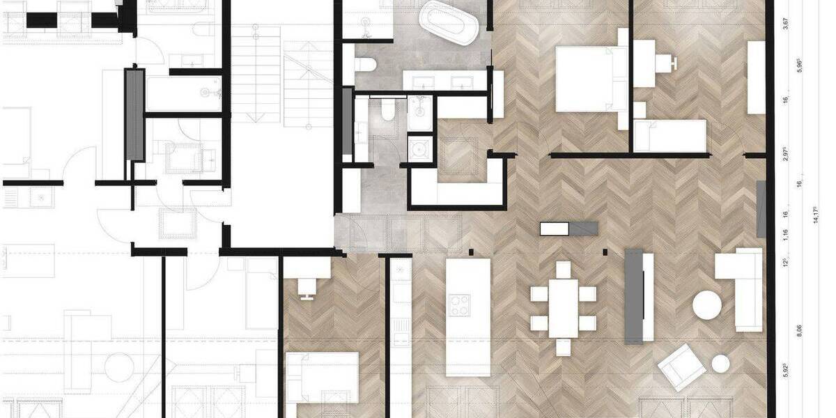 Etagenwohnung Potsdam Potsdam West - 4 Zimmer, 128 m&sup2;, 709.000&euro; | Angebot:26037011