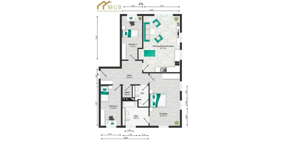 Wohnung zum Kaufen in Potsdam 620.000 € 100 m² 4 zimmer