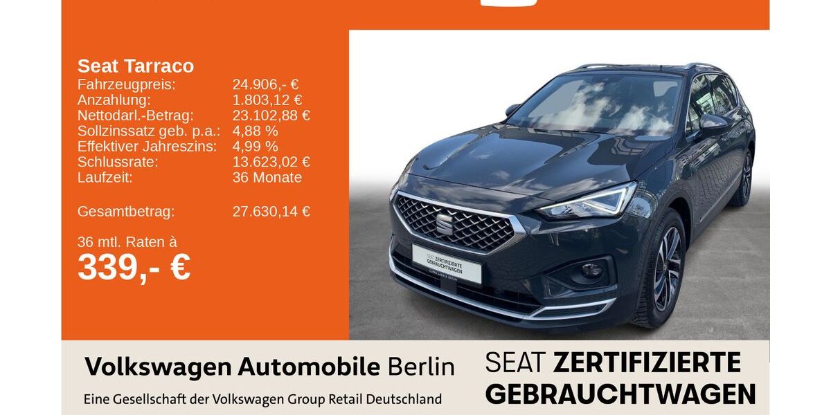 Seat Tarraco 80.995 km 23.669 &euro; Berlin 13089