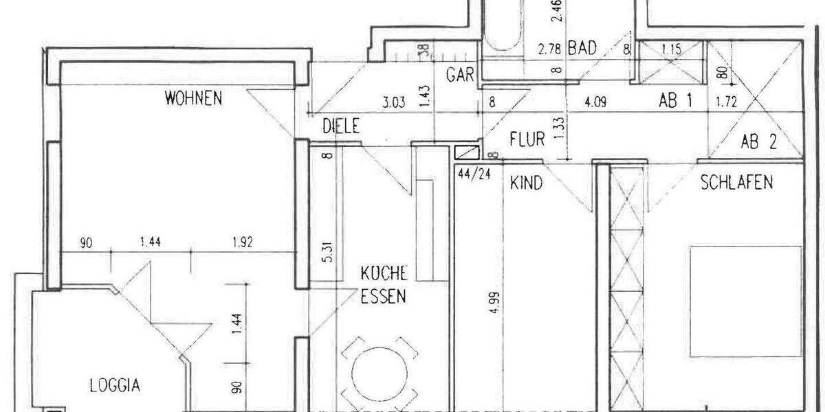 Etagenwohnung Berlin Wilhelmsruh - 3 Zimmer, 85 m&sup2;, 1.015&euro; | Angebot:24991849